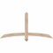 Ekena Millwork Bellingham Smooth Timber Gable Bracket, Douglas Fir, 60"W x 30"H x 3 1/2"D x 3 1/2"F, 12/12 Pitch GBW060X30X0404BEL00SDF - alternate 1